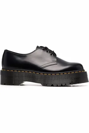 Dr. Martens Sko, Dame, Sort, 36 EU, Uld, 1461 Quad Platform Snøresko