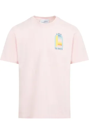 Casablanca Top, Herre, Lyserød, XL, Bomuld, Bomulds T-shirt