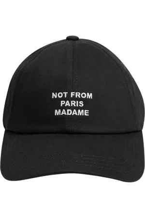 Drôle de Monsieur Tilbehør, Herre, Sort, ONE SIZE, Uld, Stilfuld Slogan Cap