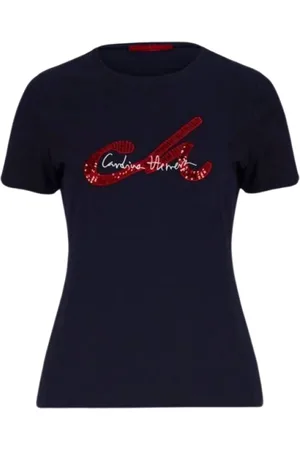 Carolina Herrera Top, Dame, Blå, L, Bomuld, T-shirt