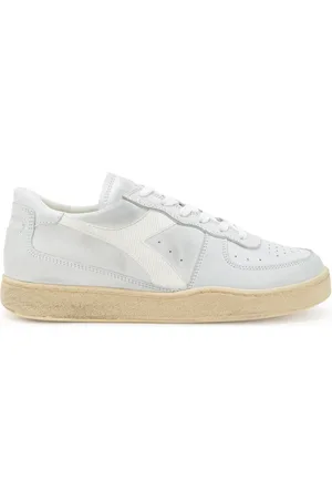 Diadora Sko, Herre, Hvid, 38 1/2 EU, Uld, MI Basket Low Used Sneakers
