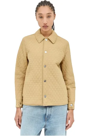 Burberry Jakke, Dame, , M, Uld, Check Reversible Quilted Jacket