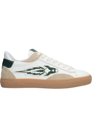ENTERPRISE JAPAN Sko, Herre, Hvid, 41 EU, Læder, Hvide og grønne EJ Jupiter Rocket Sneakers