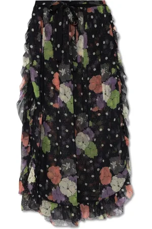 Etro Nederdel, Dame, Sort, S, Silkenederdel