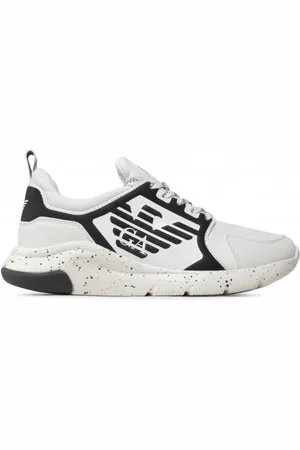 EA7 Sko, Herre, Hvid, 40 EU, Polyester, Sneakers