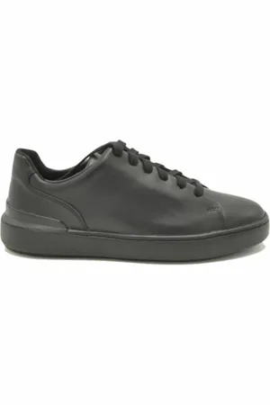 Clarks Sko, Herre, Sort, 41 1/2 EU, Læder, Color Block Sneakers
