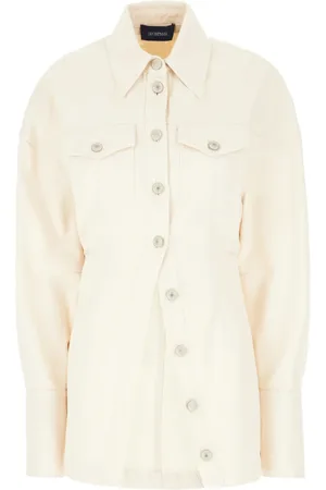 Sportmax Bluser & Skjorter, Dame, , XS, Uld, Stilfuld Skjorte