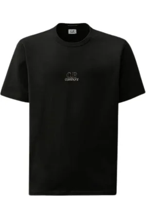 C.P. Company Top, Herre, Sort, 2XL, Bomuld, Sort bomulds T-shirt