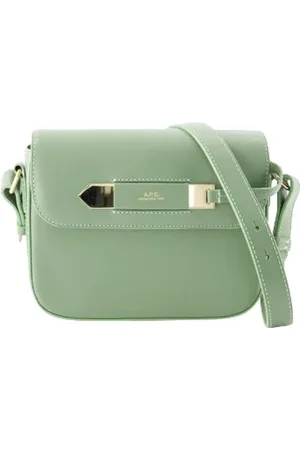 A.P.C. Taske, Dame, Grøn, ONE SIZE, Bomuld, Charlotte Crossbody Taske