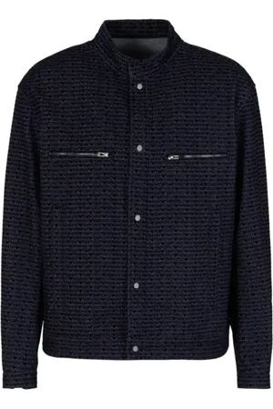 Emporio Armani Jakke, Herre, Blå, XL, Denim, Denim Blouson Jakke