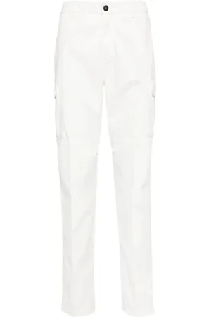 ELEVENTY Bukser, Herre, Hvid, W36, Bomuld, Slim-fit Bukser