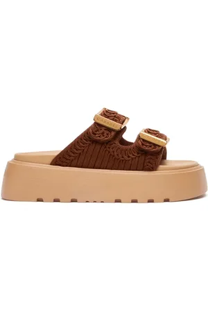 Casadei Sko, Dame, Brun, 40 1/2 EU, Tyl, Birky Ale Slides