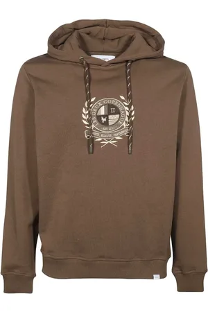 Les Deux Sweathshirts & Hoodies, Herre, Brun, L, Bomuld, Bomulds Hættetrøje