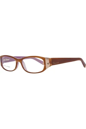 Dsquared2 Tilbehør, Dame, Brun, ONE SIZE, Brune plastikbriller med drejeknap