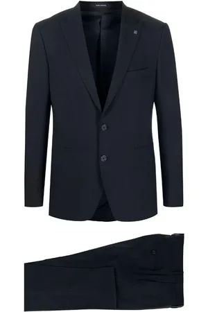 TAGLIATORE Jakkesæt, Herre, Blå, 3XL, Single Breasted Suit Sæt