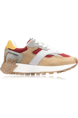Dsquared2 Sko, Dame, Flerfarvet, 35 EU, Læder, Multifarvede Sneakers i Ruskind med Logo