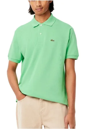Lacoste Top, Herre, Grøn, XL, Bomuld, Klassisk Fit Polo Skjorte