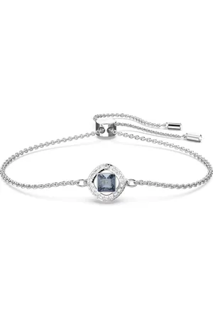 Swarovski Tilbehør, Dame, Grå, ONE SIZE, Angelic Square Blå Krystal Armbånd