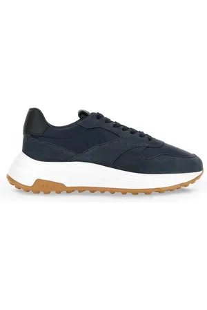 Hogan Sko, Herre, Blå, 44 EU, Læder, Blå Hyperlight Sneakers Lavet i Italien
