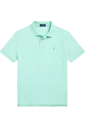 Ralph Lauren Top, Herre, Grøn, L, Bomuld, Kortærmet Strik Grøn Top