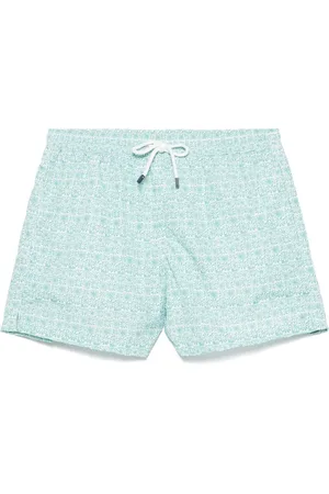 FEDELI Badetøj, Herre, Grøn, M, Polyester, Polyester Badeshorts med Elastikbælte