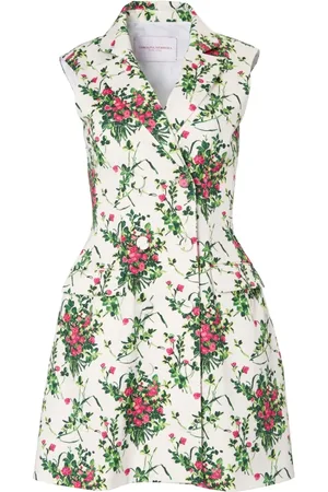 Carolina Herrera Kjole, Dame, Flerfarvet, XS, Bomuld, Kort Kjole