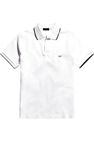 FAY Top, Herre, Hvid, 2XL, Bomuld, Stretch Country Club Polo