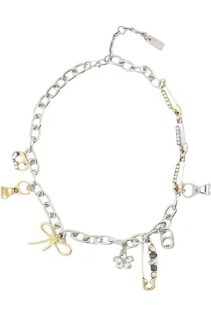 Marc Jacobs Tilbehør, Dame, Gul, ONE SIZE, Uld, Charm Halskæde - Grunge Glam Stil - Guld