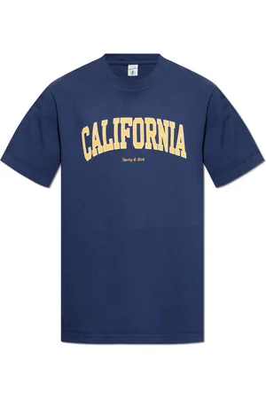 Sporty & Rich Top, Herre, Blå, M, Bomuld, T-shirt fra California Collection