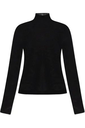 Etro Strik, Dame, Sort, 2XS, Uld, Turtleneck