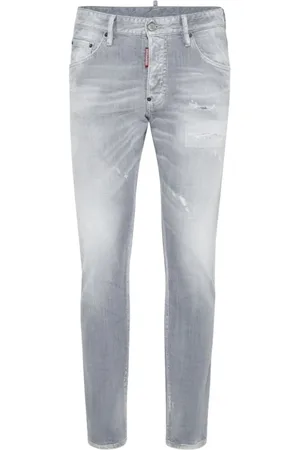 Dsquared2 Jeans, Herre, Grå, L, Bomuld, Brushed Grey Skater Jeans