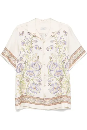 Etro Skjorte, Herre, , M, Cubansk Skjorte med Pegaso-motiv