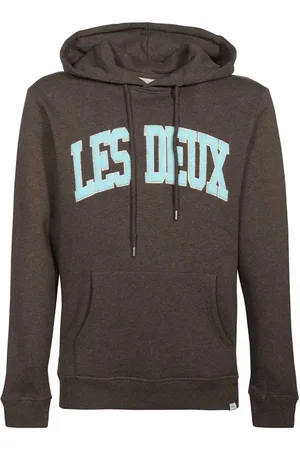 Les Deux Sweathshirts & Hoodies, Herre, Grå, S, Bomuld, Bomulds Hættetrøje