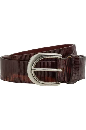Boggi Milano Tilbehør, Herre, Brun, 110 CM, Læder, Carved Leather Belt