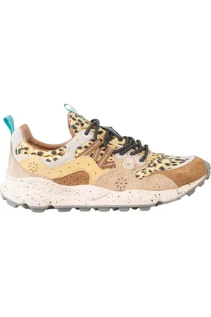 Flower Mountain Sko, Dame, Flerfarvet, 39 EU, Leopard Print Sneakers til kvinder