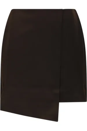 By Malene Birger Nederdel, Dame, Brun, L, Bomuld, Mørk Mahogni Raye Nederdel