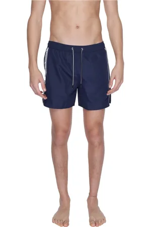 Emporio Armani Badetøj, Herre, Blå, 2XL, Polyester, Herrebadebukser