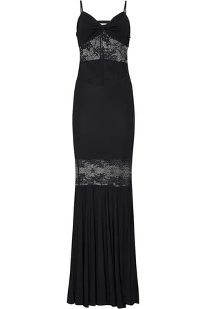 Nina Ricci Kjole, Dame, Sort, S, Uld, Elegant Sort Blonde Mermaid Kjole
