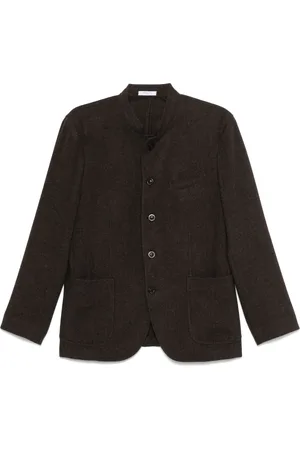 Boglioli Jakke, Herre, Brun, 2XL, Uld, Luksuriøs Jakke i Uld og Cashmere