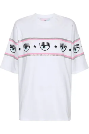 Chiara Ferragni Top, Dame, Hvid, XS, Bomuld, T-Shirt
