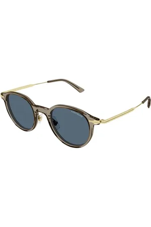 Montblanc Tilbehør, unisex, Brun, 49 MM, Solbriller
