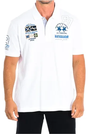 La Martina Top, Herre, Hvid, S, Bomuld, Kortærmet poloshirt