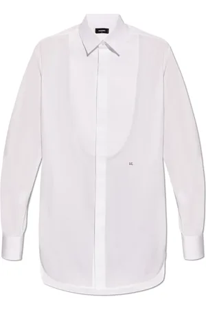 Dsquared2 Bluser & Skjorter, Dame, Hvid, S, Bomuld, Logo Skjorte