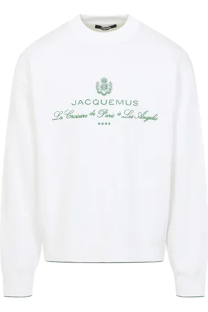 Jacquemus Sweathshirts & Hoodies, Herre, Hvid, S, Bomuld, Hvid Sweater til Mænd