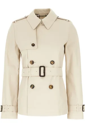 Burberry Frakke, Dame, , S, Uld, Stilfuld Trenchcoat