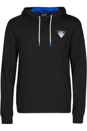 EA7 Sweathshirts & Hoodies, Herre, Sort, S, Bomuld, Nouveau Hoodie