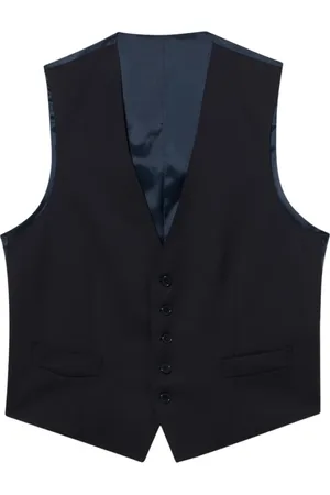 Brooks Brothers Jakkesæt, Herre, Blå, XL, Uld, Virgin Wool Vest