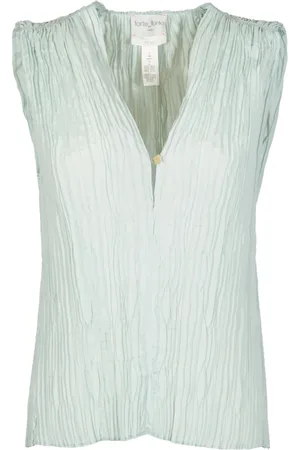 FORTE FORTE Top, Dame, Grøn, XS, Polyester, Elegant Top med Stil
