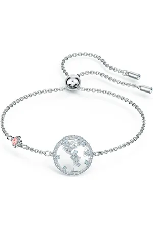 Swarovski Tilbehør, Dame, Grå, ONE SIZE, Rejse Globe Armbånd