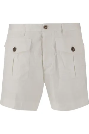 Dsquared2 Shorts, Herre, Hvid, S, Bomuld, Stretch Bomulds Shorts